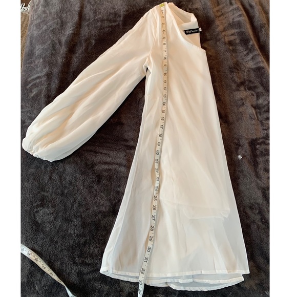 NWOT ROMWE White Chiffon Minidress - Picture 14 of 16